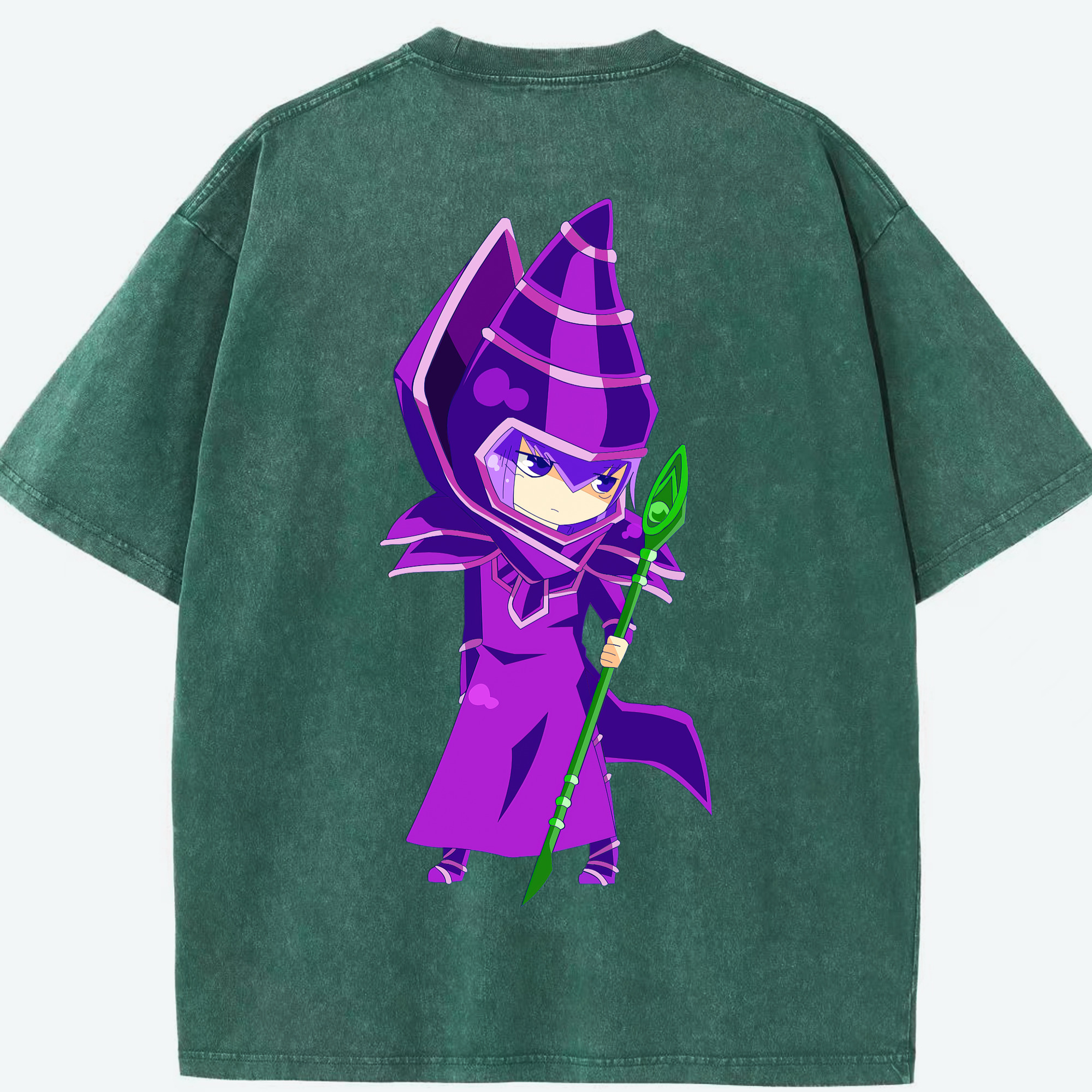 （画像用） 遊☆戯☆王 Yu-Gi-Oh! 綿100% ヴィンテージ風 半袖Tシャツ（背面プリント）